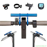 Accessoires pour guidon de trottinette électrique, rallonge aluminium anodisé, diverses couleurs disponibles