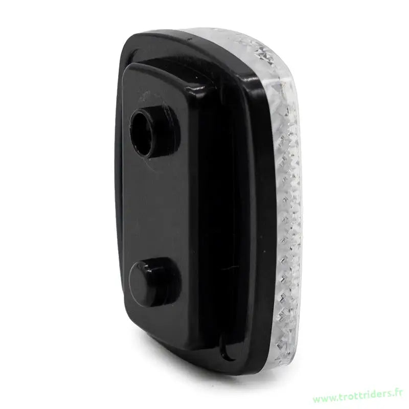 Reflecteur rectangulaire noir et transparent, pièce détachée pour trottinette électrique