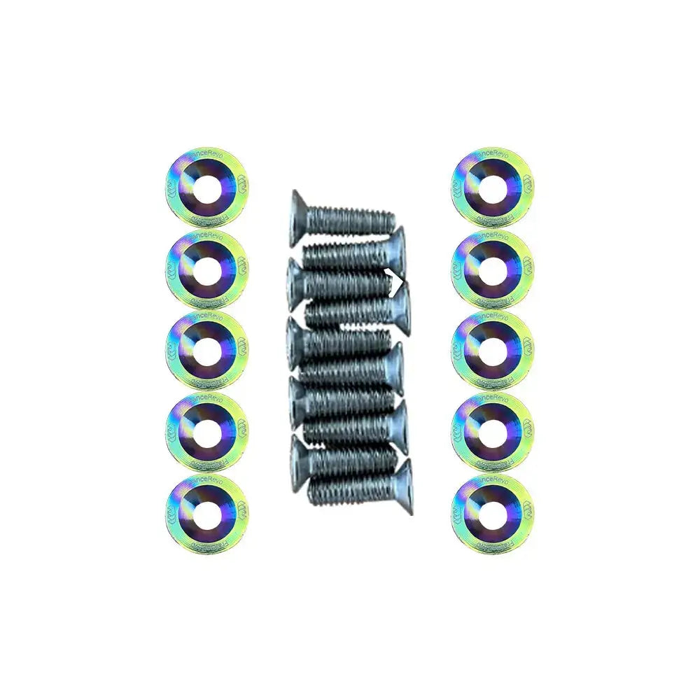 Screws avec rondelles iridescentes pour trottinettes électriques, touche personnelle pour votre deck