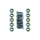 Screws avec rondelles iridescentes pour trottinettes électriques, touche personnelle pour votre deck