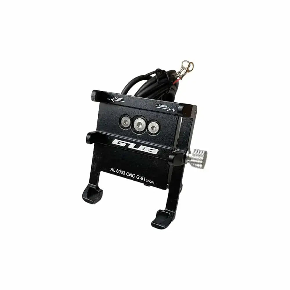 Support téléphone GUB G91 avec port USB GUB, monture réglable pour une expérience de conduite optimale