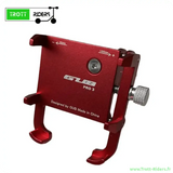 Support téléphone GUB Pro 3 en métal rouge, support téléphone GUB pro robuste