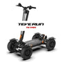 Image d’une trottinette électrique teverun tetra tout-terrain noire pour la quête d’un moyen innovant