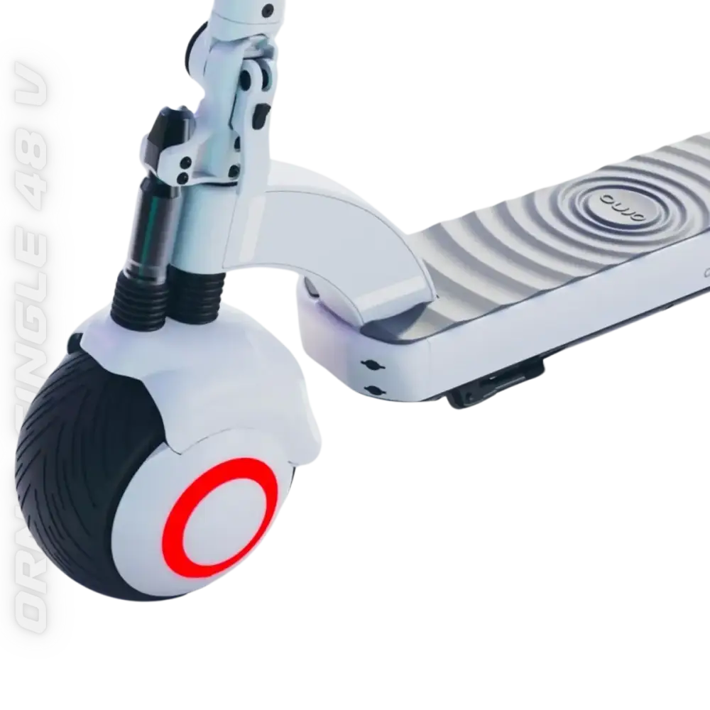 Une trottinette électrique Orno blanche pour la liberté urbaine avec l’ORNO SINGLE 48V