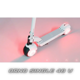 Trottinette électrique Orno White avec roues illuminées, liberté urbaine avec l’ORNO Single 48V