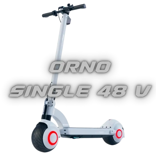 White electric scooter Trottinette électrique Orno Single 48V pour liberté urbaine