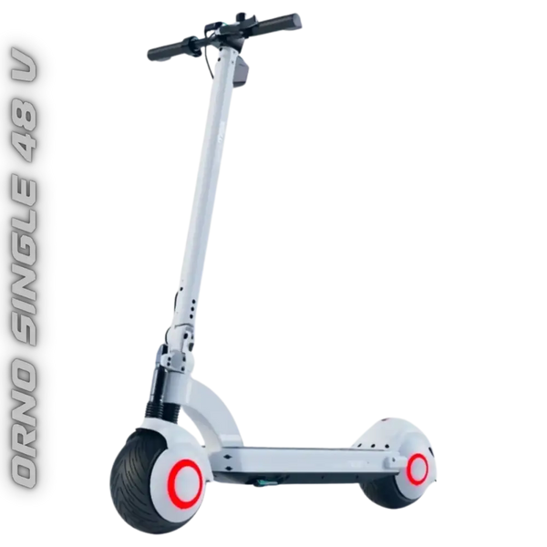 Image de la trottinette électrique Orno L’ORNO SINGLE 48V blanche, liberté urbaine