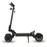 Scooter électrique noir avec suspension avant et arrière, Tverun Fighter Onze 60V 26AH