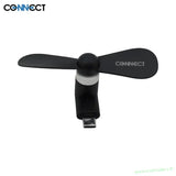Ventilateur USB C noir compatible pièces détachées trottinette électrique pour refroidissement compact