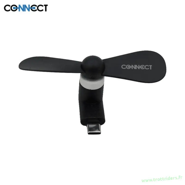Ventilateur USB C noir compatible pièces détachées trottinette électrique pour refroidissement compact