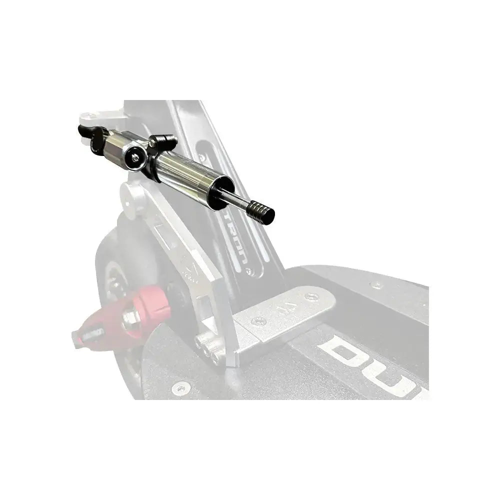Vérin amortisseur de direction en argent et noir, accessoire indispensable pour trottinette électrique