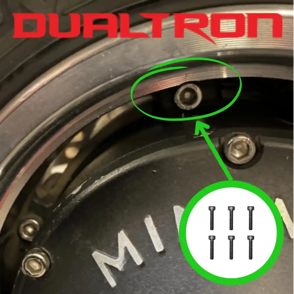 Lot De 6 Vis Inox Pour Roue Arrière De Trottinette Dualtron Mini – Demi-jantes