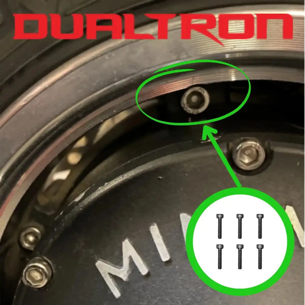 Jantes moteurs Dualtron X6 avec vis jantes pour scooter électrique presence de vis jantes